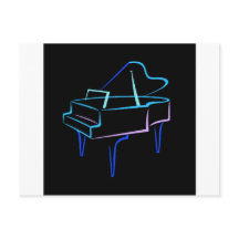 Piano Abstrato Azul