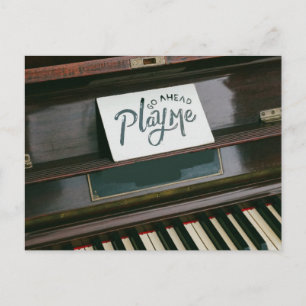 Cartão Postal Piano Bonito