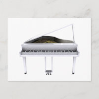 Piano Branco: Modelo 3D: