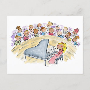 Cartão Postal Piano Concert