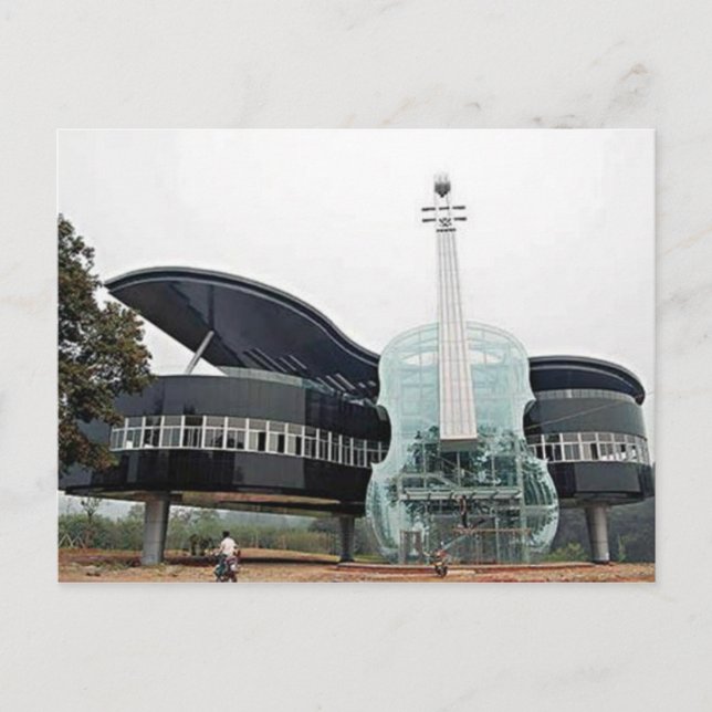 Cartão Postal Piano E Violino House (Frente)