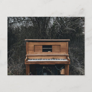 Cartão Postal Piano Fofo