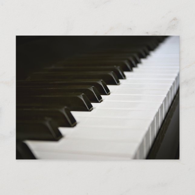 Cartão postal Piano Keys (Frente)