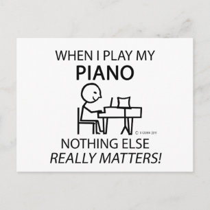 Cartão Postal Piano Nada Mais Importa