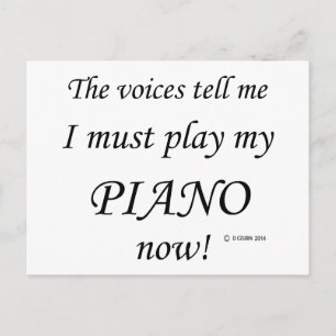 Cartão Postal Piano Voices diz que deve jogar