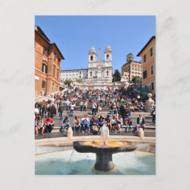 Cartão Postal Piazza di Spagna, Roma, Itália