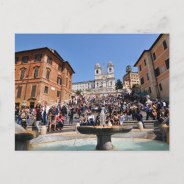 Cartão Postal Piazza di Spagna, Roma, Itália
