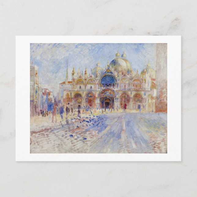 Cartão Postal Piazza San Marco, Veneza, 1881 (óleo na canvas) (Frente)