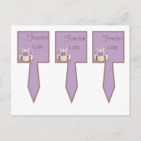 Picadas de Bolo de Bola de Casamento Roxo/Marrom