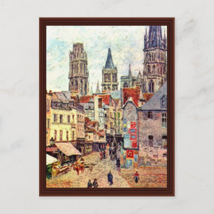 Cartão Postal Picerie Rouen, Por Pissarro Camille