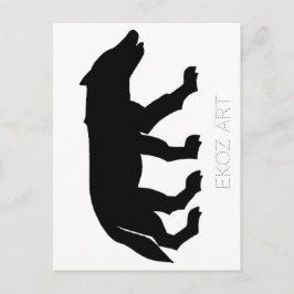 Cartão Postal Picked Wolf Cutout