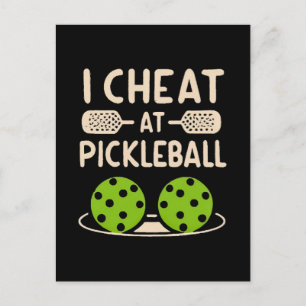 Cartão Postal Pickleball Engraçado