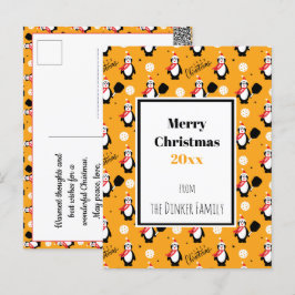 Cartão Postal 🐧 Pickleball Feliz 🎁 Natal