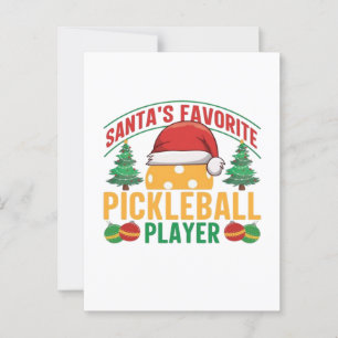 Cartão Postal Pickleball no Natal