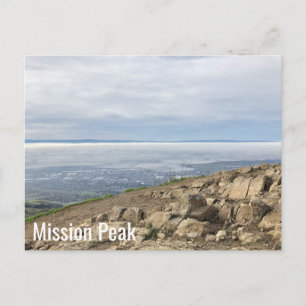 Cartão Postal Pico da Missão da Área da Baía no topo da montanha