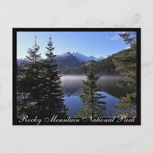 Cartão Postal Pico de Canções no Parque Natural do Lago Bear Roc (Frente)