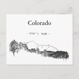Cartão Postal Pico do Colorado Pikes