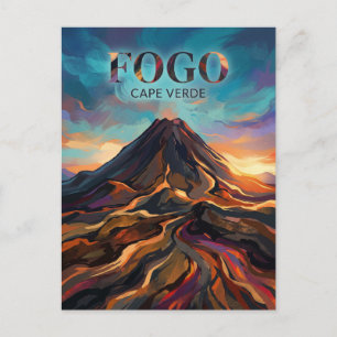 Cartão Postal Pico do Fogo Cabo Verde
