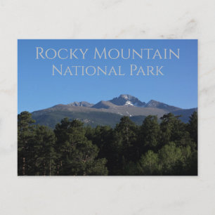 Cartão Postal Pico Longs Parque Nacional das Montanhas Rochosas 