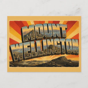 Cartão Postal Pico Mount Wellington Tasmânia Austrália