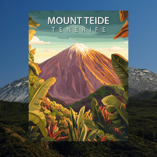 Cartão Postal Pico Vulcânico Monte Teide Tenerife Viagem