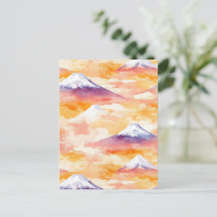 Cartão Postal Picos do Pôr do Sol – Paisagem dos Sonhos da Monta