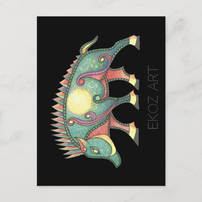 Cartão Postal Pictic Boar Sun (Frente)