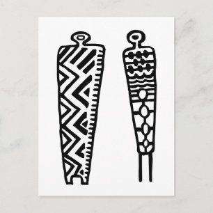 Cartão Postal Pictografo Men-BW