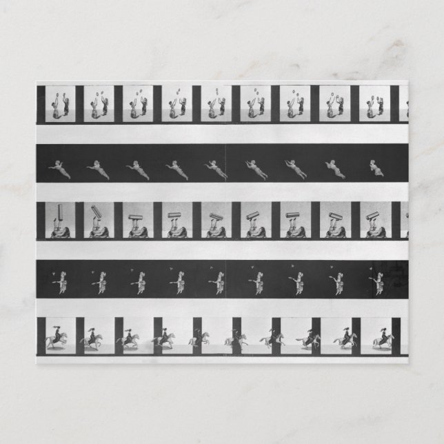 Cartão Postal Picture strips for a praxinoscope (Frente)