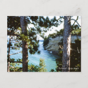 Cartão Postal Pictures Rocks, Michigan Munising Lake Superior