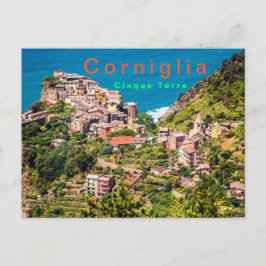 Cartão Postal Picturesque Corniglia Cinque Terre Itália