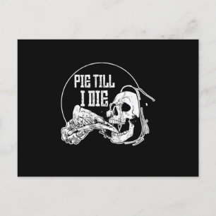Cartão Postal Pie Til I Morre Grim Reaper Pizza Slice