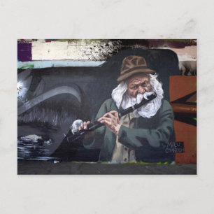 Cartão Postal Pied Piper Urban Art