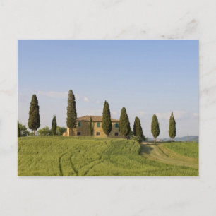 Cartão Postal Pienza, Val d'Orcia, província de Siena, Toscana,