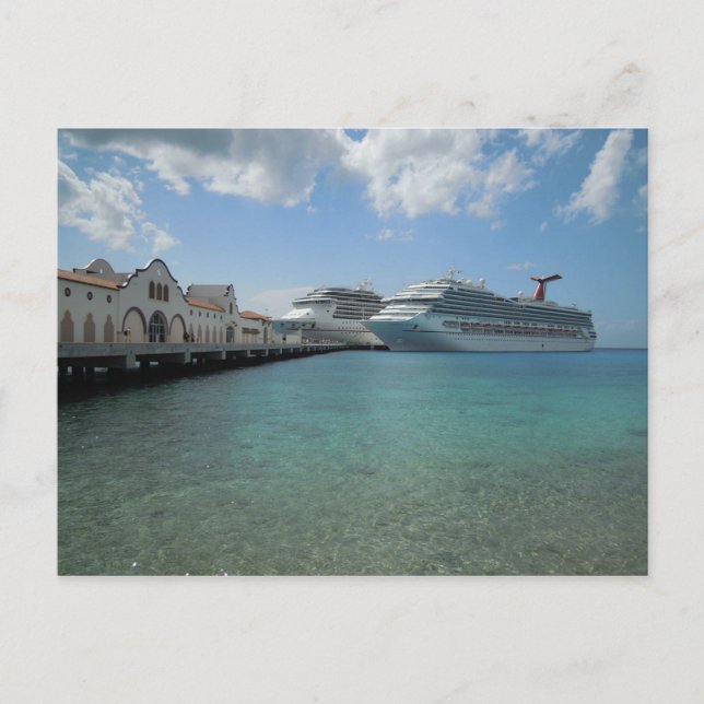 Cartão postal Pier Puerta Maya, Cozumel, México (Frente)