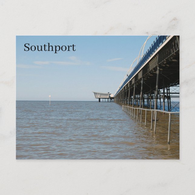 Cartão Postal Pier Southport (Frente)