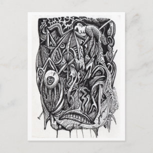 Cartão Postal Pierced, de Brian Benson