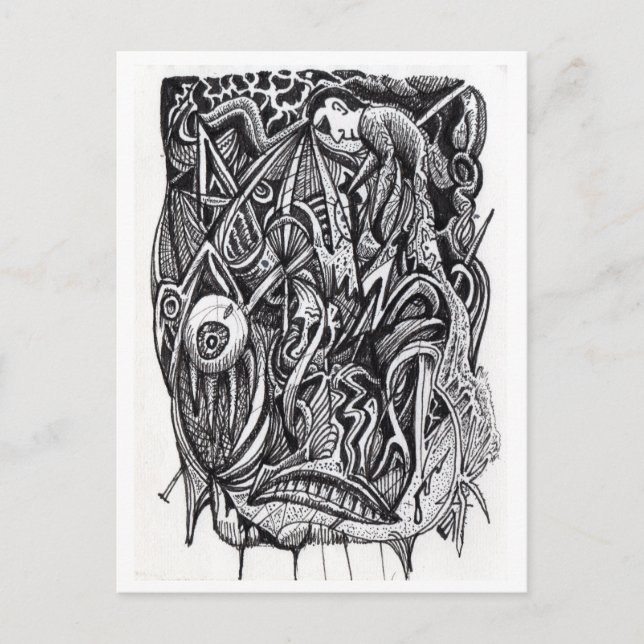 Cartão Postal Pierced, de Brian Benson (Frente)