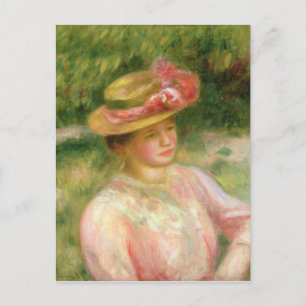 Cartão Postal Pierre A Renoir   Chapéu De Palha
