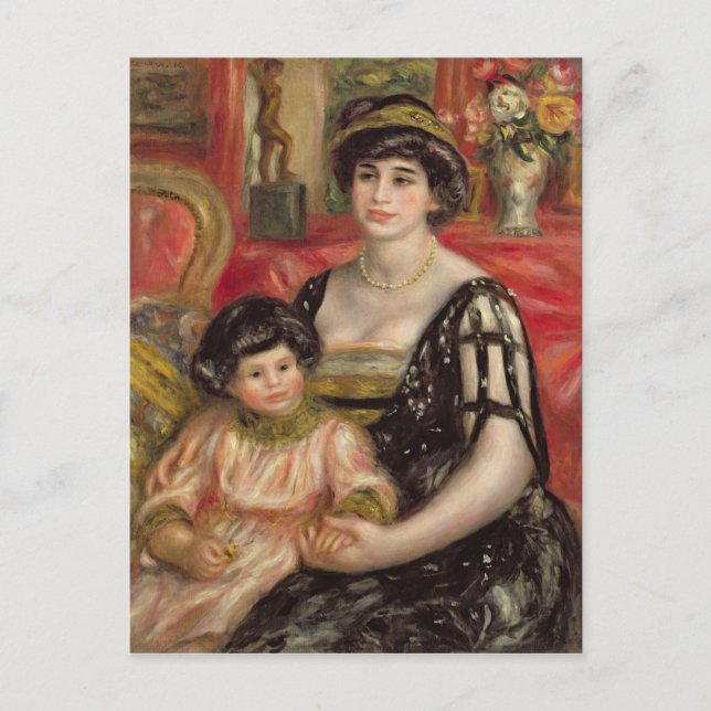 Cartão Postal Pierre A Renoir | Mme Josse Bernheim-Jeune e Son (Frente)