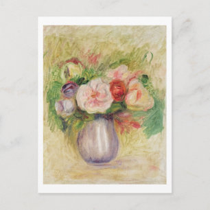 Cartão Postal Pierre A Renoir Vaso de flores