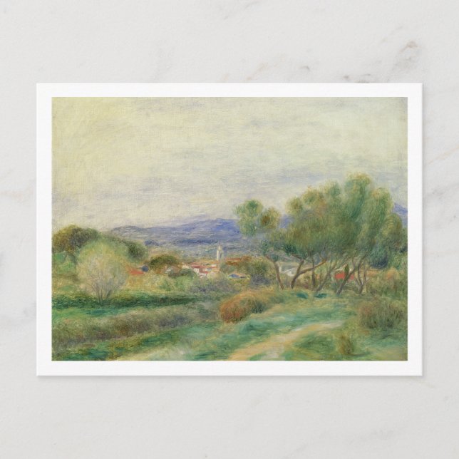 Cartão Postal Pierre A Renoir | Vista de La Seyne, Provença (Frente)