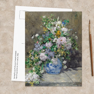Cartão Postal Pierre-Auguste Renoir - Buquê de Primavera