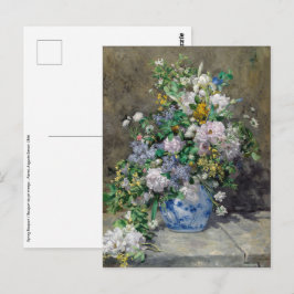 Cartão Postal Pierre-Auguste Renoir - Buquê Primavera