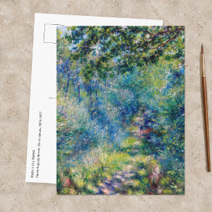 Cartão Postal Pierre-Auguste Renoir - Caminho na Floresta