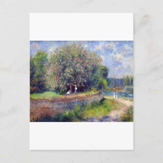 Cartão Postal Pierre-Auguste Renoir Chestnut Tree (Frente)