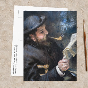 Cartão Postal Pierre-Auguste Renoir - Claude Monet Lendo