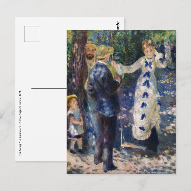Cartão Postal Pierre-Auguste Renoir - O Balanço (Frente/Verso)
