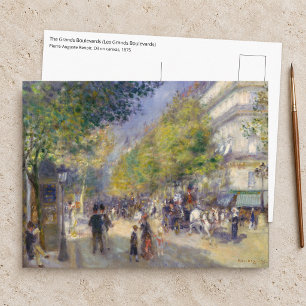 Cartão Postal Pierre-Auguste Renoir - Paris, Grandes Boulevards