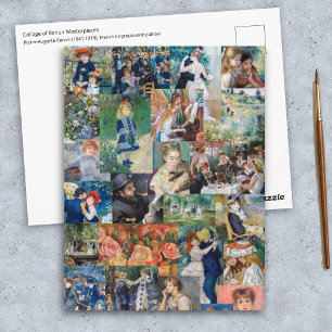 Cartão Postal Pierre-Auguste Renoir - Patchwork de Obras-Primas